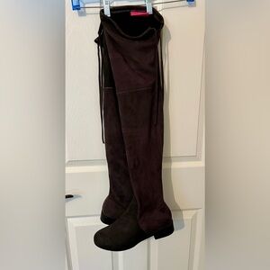 Catherine Maladrino Gray Over-The-Knee Boots, worn once indoors. Size 8.